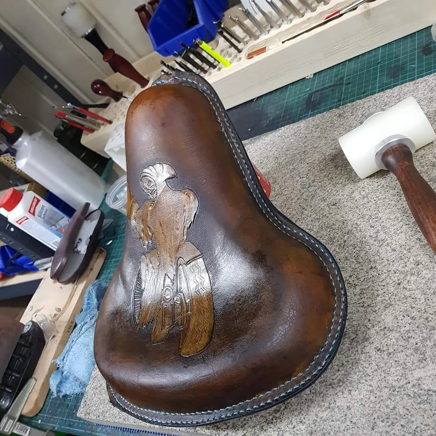 Da Leder Klopfa -  Biker Sattel