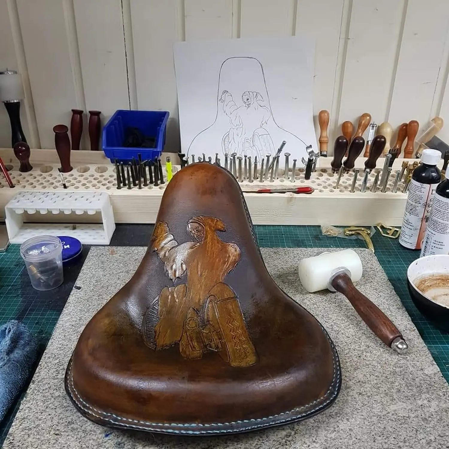 Da Leder Klopfa -  Biker Sattel