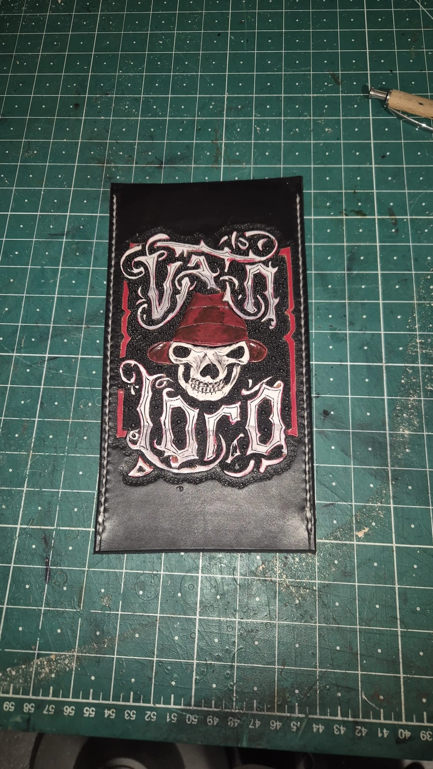 Da Leder Klopfa - Entwurf gezeichnet nach Abstimmung mit Kunden.